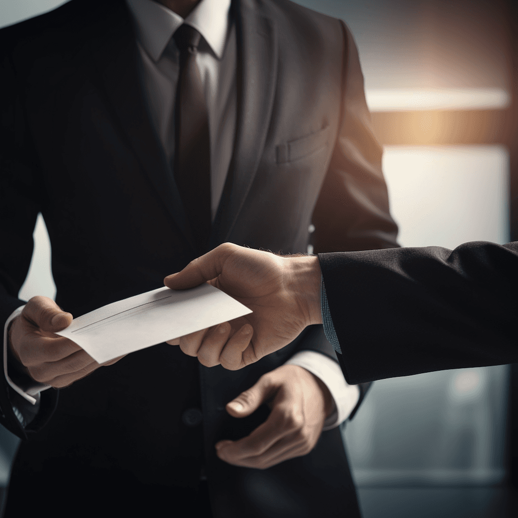 Legal professionals reviewing documents